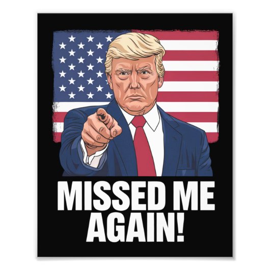 Je hebt de verkiezingen van Trump 2024 gemist Foto Afdruk (Voorkant)