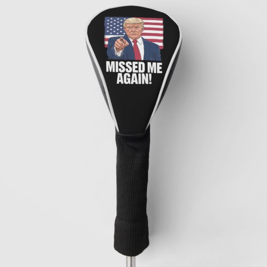 Je hebt de verkiezingen van Trump 2024 gemist Golfheadcover (Voorkant)