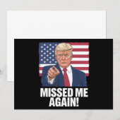 Je hebt de verkiezingen van Trump 2024 gemist Kaart (Voorkant / Achterkant)