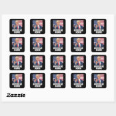 Je hebt de verkiezingen van Trump 2024 gemist Vierkante Sticker (Vel)