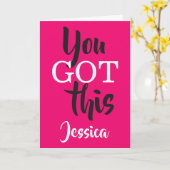 Je hebt deze aangepaste naam kaart (Gele Bloem)