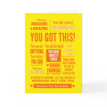 Je hebt deze aanmoediging van Sunshine