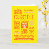 Je hebt deze aanmoediging van Sunshine Kaart (Gele Bloem)