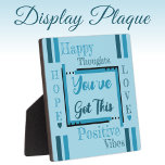Je hebt deze aanmoedigingsblauw fotoplaat<br><div class="desc">Klein vierkant plaatje / 5, 25 x 5, 25 met Easel Enmoegement,  positief vibes plaque gift idee. Een geschenk voor iemand waar je om geeft,  die misschien een kleine dagelijkse herinnering nodig heeft die ze kunnen doorstaan wat hen zorgen baart. Er is altijd hoop en liefde. Donker en lichtblauw.</div>