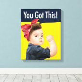 Je hebt deze Baby Canvas Afdruk (Insitu (Houten vloer))