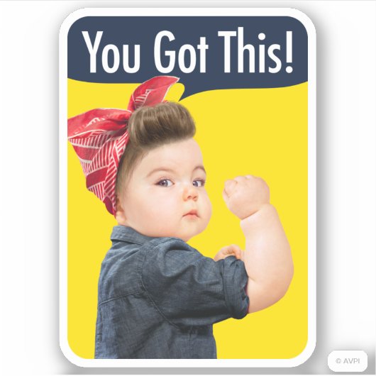 Je hebt deze Baby Sticker (Voorkant)