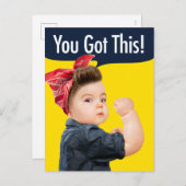 Je hebt deze Baby Uitnodiging Briefkaart (Voorkant / Achterkant)