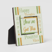 Je hebt deze bemoedigende gouden groene fotoplaat (Voorkant)