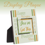 Je hebt deze bemoedigende gouden groene fotoplaat<br><div class="desc">Klein vierkant plaatje / 5, 25 x 5, 25 met Easel Enmoegement,  positief vibes plaque gift idee. Een geschenk voor iemand waar je om geeft,  die misschien een kleine dagelijkse herinnering nodig heeft die ze kunnen doorstaan wat hen zorgen baart. Er is altijd hoop en liefde. Groen en goud.</div>