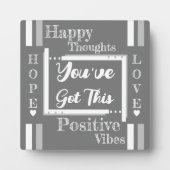 Je hebt deze bemoedigende grijs wit. fotoplaat (Voorkant)