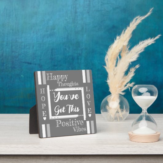 Je hebt deze bemoedigende grijs wit. fotoplaat (Insitu)