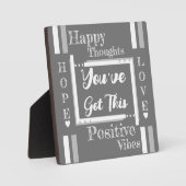 Je hebt deze bemoedigende grijs wit. fotoplaat (Voorkant)