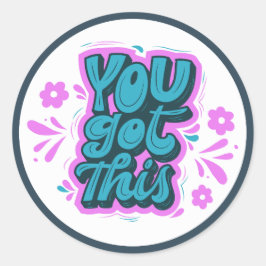 Je hebt deze bevestiging ronde sticker