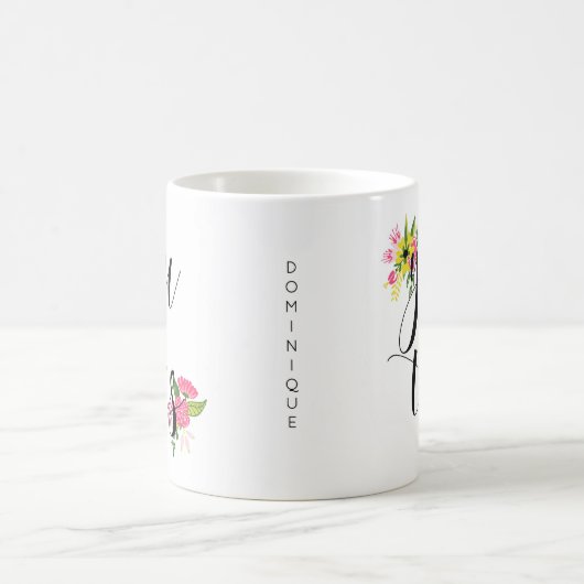 Je hebt deze bloemenhandgeschreven script Mok (Center)