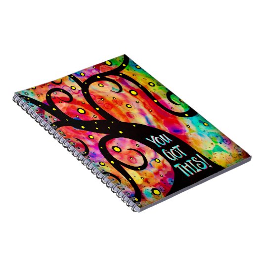 Je hebt deze boom trendy, leuke aanmoediging notitieboek (Rechterzijde)