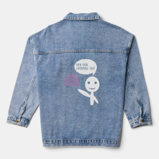 Je hebt deze Brain Sarcasm Enthusiast Jok laten va Denim Jacket