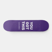 Je hebt deze coole Paarse Violet | Aangepaste naam Persoonlijk Skateboard (Horizontaal)