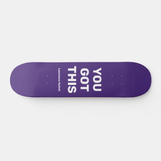 Je hebt deze coole Paarse Violet | Aangepaste naam Persoonlijk Skateboard (Horizontaal)