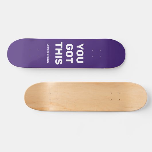 Je hebt deze coole Paarse Violet | Aangepaste naam Persoonlijk Skateboard (Horizontaal)