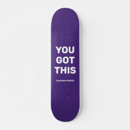 Je hebt deze coole Paarse Violet | Aangepaste naam Persoonlijk Skateboard
