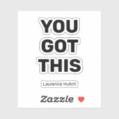 Je hebt deze eenvoudige zwarte kleur | Genoemd Sch Sticker (Vel)