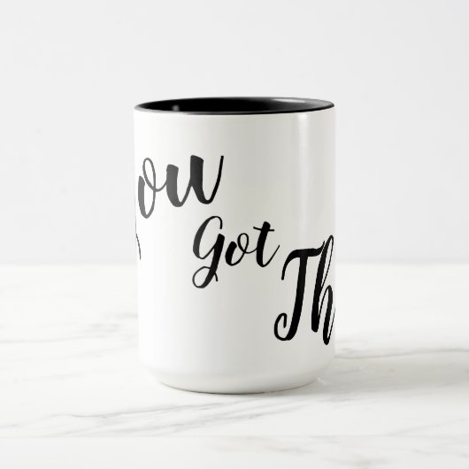 "Je hebt deze energie-Mok Mok (Midden)