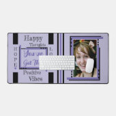 Je hebt deze foto toegevoegd paarse zwart bureaumat (Keyboard & Muis)