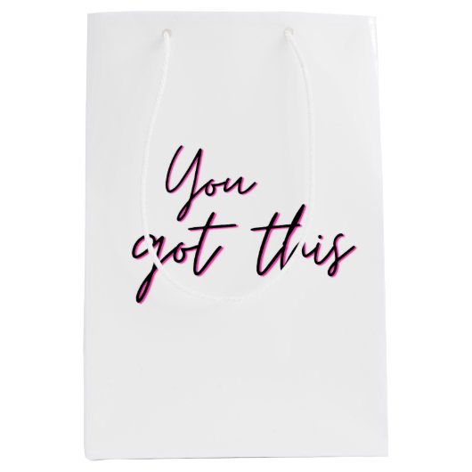 Je hebt deze geschenkzak medium cadeauzakje (Voorkant)