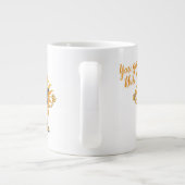 Je hebt deze grappige lachende zon met een zonnebr grote koffiekop (Achterkant)