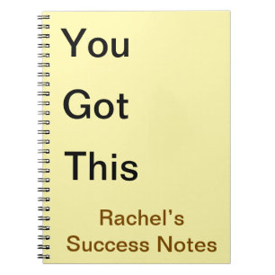 Je hebt deze groeimindset Custom Motivatie Notitieboek