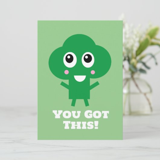 Je hebt deze Happy Broccoli-kaart Kaart (Staand voorkant)