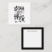 Je hebt deze inspiratie. notitiekaartje (Voorkant / Achterkant)