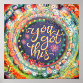 Je hebt deze Inspirerend citaat-inspiratie Poster (Voorkant)