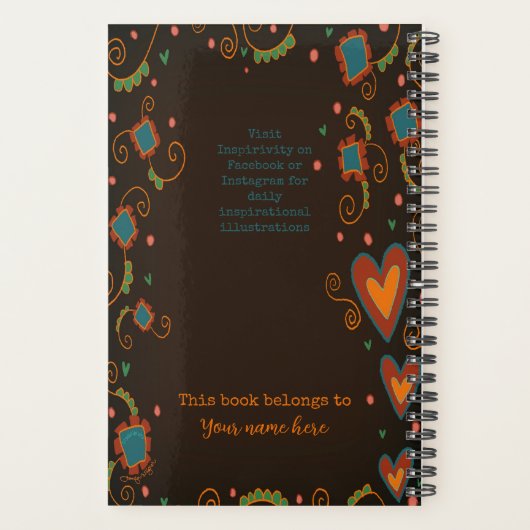 Je hebt deze Inspirerend  kleurrijke mensen Planner (Achterkant)