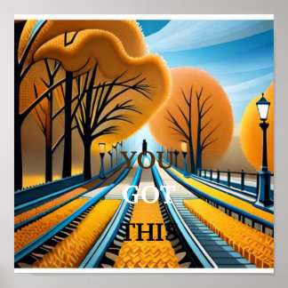 JE HEBT DEZE INSPIREREND KUNST POSTER