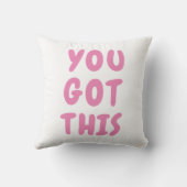 Je hebt deze Inspirerend prijsopgave roze Kussen (Achterkant)