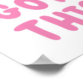 Je hebt deze Inspirerend prijsopgave roze Poster (Hoek)