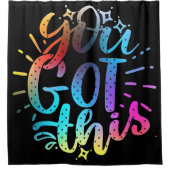 Je hebt deze inspirerend sterren en kleuren douchegordijn (Voorkant)