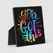 Je hebt deze inspirerend sterren en kleuren fotoplaat (Voorkant)