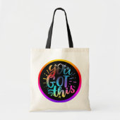 Je hebt deze inspirerend sterren en kleuren tote bag (Voorkant)