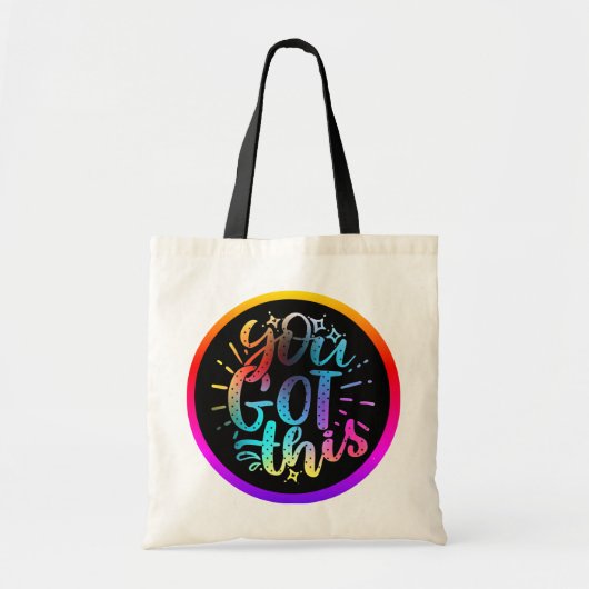 Je hebt deze inspirerend sterren en kleuren tote bag (Voorkant)