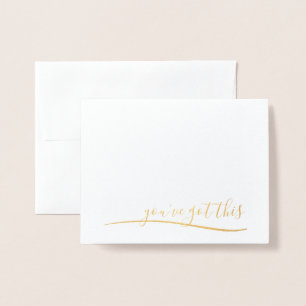 Je hebt deze kaart van aanmoediging.