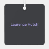 Je hebt deze kleurrijke donkergrijze gepersonalise metalen ornament (Achterkant)