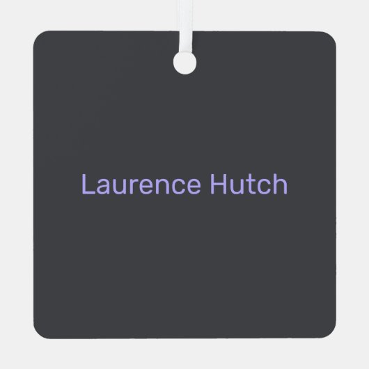 Je hebt deze kleurrijke donkergrijze gepersonalise metalen ornament (Achterkant)