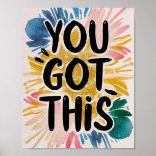 Je hebt deze kleurrijke Inspirerend verf Poster