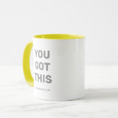 Je hebt deze Minimal Grey en White gepersonaliseer Mok (Voorkant links)