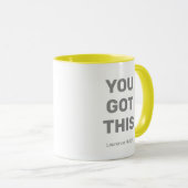 Je hebt deze Minimal Grey en White gepersonaliseer Mok (Voorkant rechts)