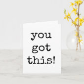 Je hebt deze, minimalistische, eenvoudige aanmoedi kaart (Gele Bloem)