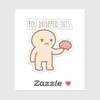 Je hebt deze minimalistische Sticker laten vallen