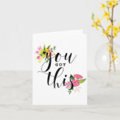 Je hebt deze moderne kalligrafie Motivatie Kaart (Gele Bloem)